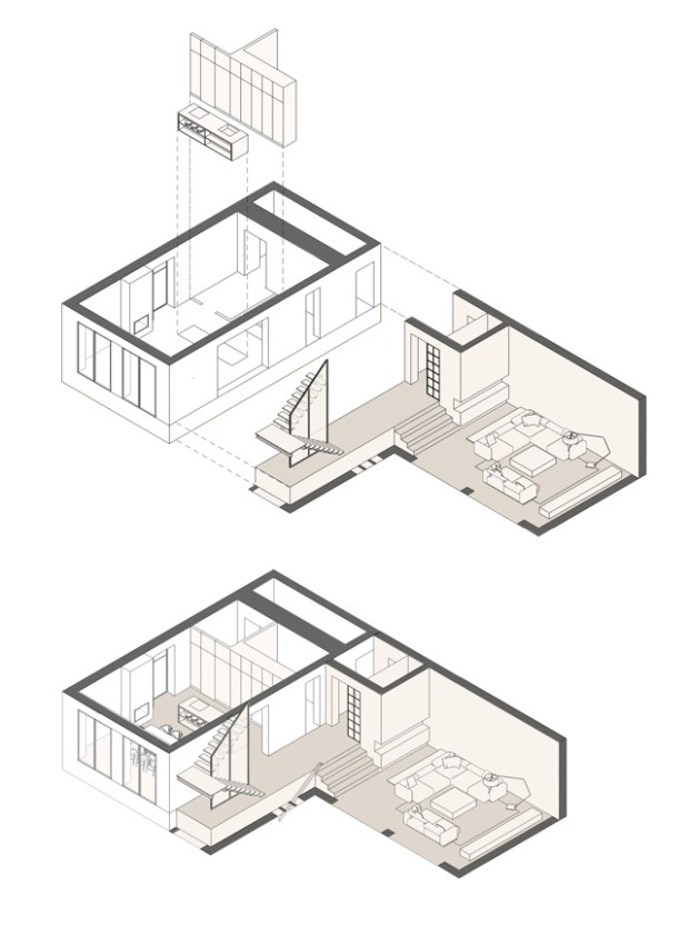 Refonte totale d’un petit cottage en Ukraine par NOTT Design Studio