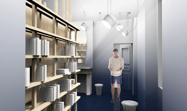 Studio Quetzal : Benjamin Lina, Louise Naegelen et Adrien Gadet - France École Bleue, Paris